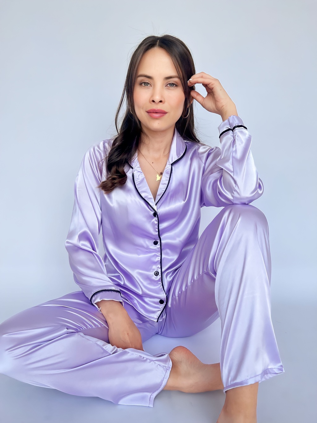 Pijamas en tela satin sale