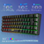 HXSJ-V200 Teclado com fio Mini Gaming, K68 RGB Streamer, membrana sem gestos de 19 teclas na internet