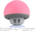 Cute Mushroom Wireless Bluetooth Speaker, Impermeável, Ventosa, Bass Speaker - loja online