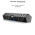 Desktop Bluetooth Dual Speaker, Hifi Home Soundbar, Subwoofer, Efeito de Iluminaçao LED