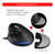 ZELOTES - T30 - Mouse Vertical, com fio, USB, 6 botoes, ergonômico, 3200DPI