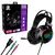 Fone Gamer Headset Led Rgb Mic Usb + P2 Cabo Ajustável 2 Metros - loja online