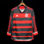 Camisa Manga Longa Flamengo I 24/25 Vermelho e Preto - Adidas - Masculino Torcedor