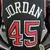 Imagem do Regata NBA Chicago Bulls - Jordan #45 NCR Black