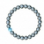 PULSEIRA RESILIÊNCIA DE HEMATITA E MURANO AZUL - 8mm - PARA PROTEÇÃO, FORTALECIMENTO, PAZ E TRANQUILIDADE! na internet