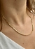 Colar Choker Seta Chapada banho ouro 18k - Da Giu Semijoias