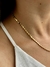 Colar Choker Seta Chapada banho ouro 18k - loja online