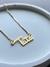 Colar Personalizado Nome Banho Ouro 18k