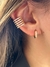 Piercing Fake 5 Linhas Cravejadas Banho Ouro 18K - comprar online