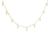 Colar Choker Estrelas banho de ouro 18k - comprar online