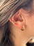 Piercing Fake Três Linhas Lisas Banho Ouro 18K