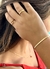 Pulseira Corrente Retangular Chapada Lisa Banho Ouro 18k