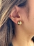 Piercing Fake Quatro Linhas Lisas Banho Ouro 18K