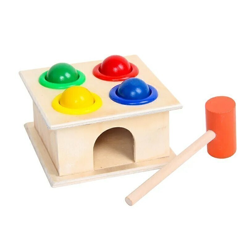 Jogo de Bola de Martelo Montessori Brinquedos Para Crianças