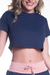 Cropped Skin Fit Electric Azul Marinho