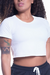 Cropped Skin Fit Electric Branco