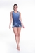 Regata Feminina Confort Skin Blue Leaves - comprar online