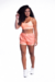 Top Alça Fina Beach Hot Summer Laranja Neon - comprar online