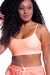 Top Alça Fina Beach Hot Summer Laranja Neon