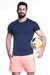 Camiseta Masculina Skin Fit Hot Summer Azul Marinho