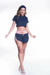 Cropped Skin Fit Electric Azul Marinho - comprar online