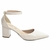 Scarpin Salto Grosso Off White