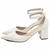 Scarpin Salto Grosso Off White