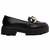 Mocassim Feminino Tratorado Preto