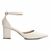 Scarpin Salto Grosso Off White