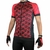 camisa bike ciclismo finta visão vermelho preto