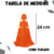 cone-furado-24-cm-pvc-pentagol-laranja-futebol-campo-quadra-fitness-academia