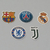 Apliques/adesivos Champions League (25 un)