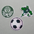 Apliques/adesivos Palmeiras (24 un)