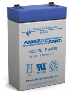 Batería power-sonic, 2.9ah 6v