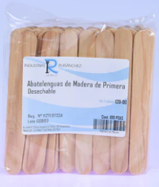 Abatelenguas de madera