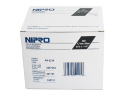 Aguja hipodermica Nipro, 22Gx38mm Caja c/100 pzas