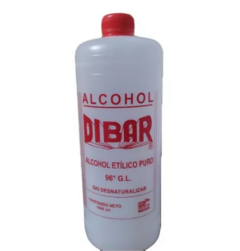 Alcohol etílico puro 1000ml (ROJO)