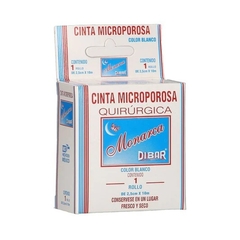 Cinta microporosa quirúrgica blanca 2.5 x 10