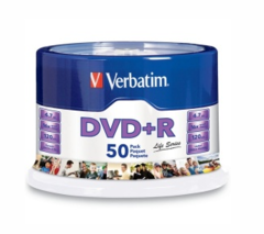 DVD-R 16x 4.7Gb torre con 50 pzas, Verbatim