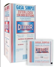 Gasa estéril 10x10 Dibar, caja con 100