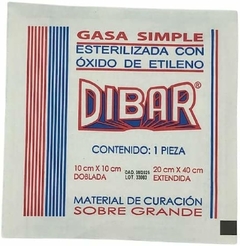 Gasa estéril 10x10 Dibar