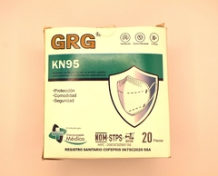 Cubrebocas KN95 genérico, 3D Mask, GRG, caja con 20