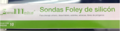 Sonda foley de látex 2 vías, 12fr, globo 5, individual.