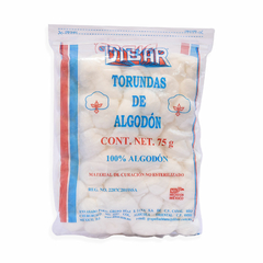 Torundas de Algodón, 75gr.