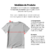 Camiseta All-Over (Crew Neck): DNA (feminina) (branca) - Quantum Dox®