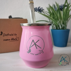 Mate Acero Rosa