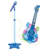Guitarra e Microfone Com pedal ajustável P2 Azul - comprar online