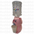 Mini Bebedouro Dispensador de água 300ml Rosa - comprar online