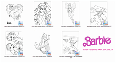 BARBIE PRINCESAS LIBRO PARA COLOREAR PACK LIBRITOS PINTAR KIT IMPRIMIBLE - comprar online