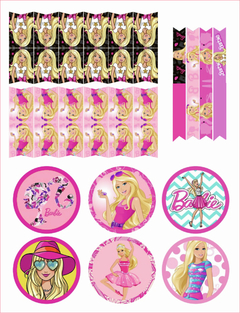 Kit Imprimible Barbie | Cumpleaños | Pdf | Digital | Sticker | Poster en internet